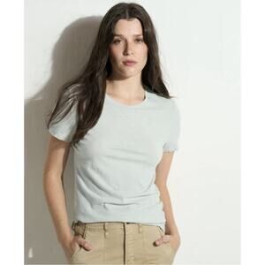 Rowan Womens Tyler Slub Cotton T-Shirt XL in Stillwater Minimalist Casual USA